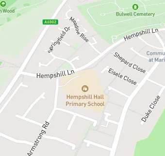 map for Hempshill Hall Primary School