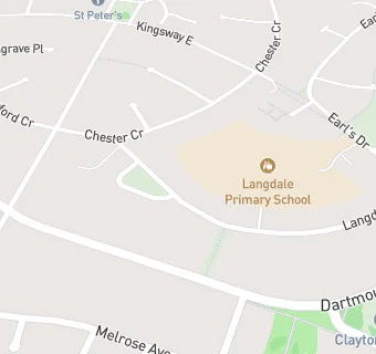 map for Langdale Primary School