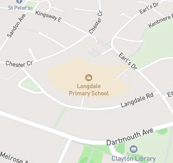 map for Langdale Infant School