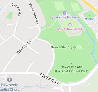 map for NEWCASTLE TOWN FOOTBALL CLUB