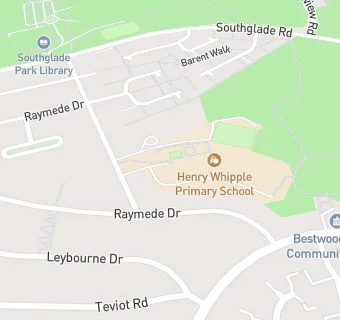 map for Henry Whipple Junior School