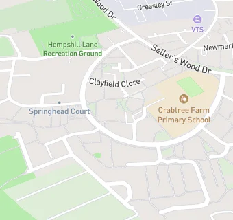 map for Crabtree Farm Primary School