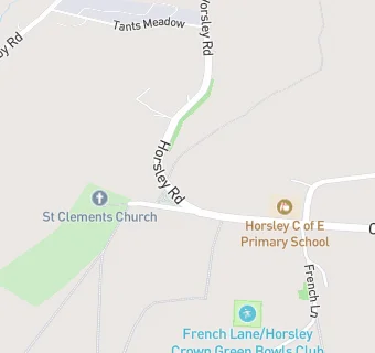 map for Horsley Church Of England School