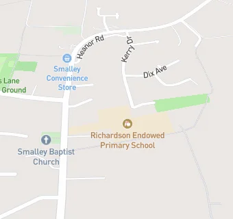 map for Richardson Endowed Primary School