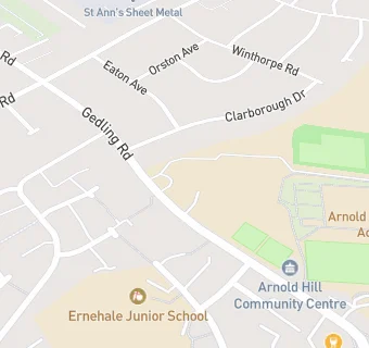 map for Arnold Hill School and Technology College