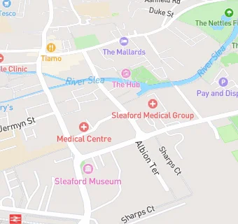 map for Millview Medical Centre Sleaford