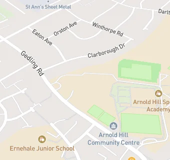 map for Arnold Hill Academy