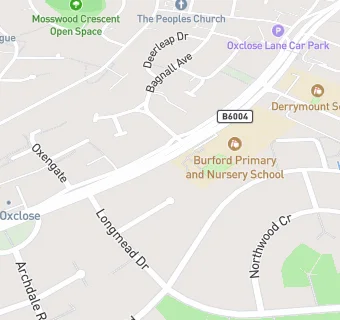 map for Burford Primary School