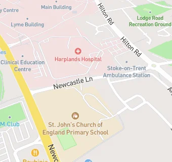 map for St John's CofE (A) Primary School