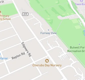 map for Cherubs Day Nursery