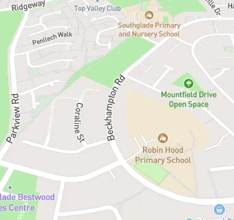 map for Robin Hood Primary School