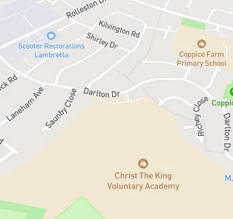 map for Christ The King School