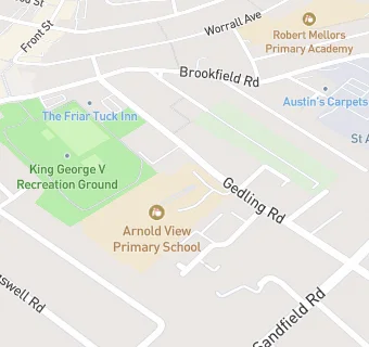 map for Arnold View Primary School