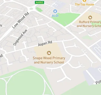 map for Snape Wood Primary School