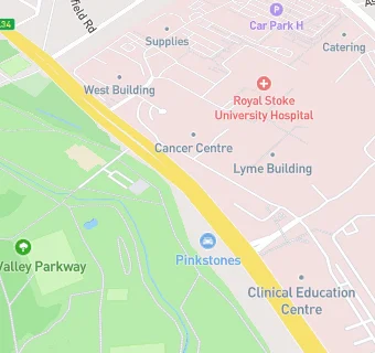 map for UHNM Royal Stoke