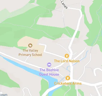 map for The Valley Primary School