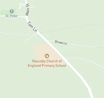 map for Rauceby Church of England Primary School