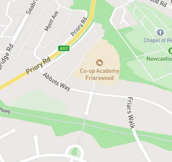 map for CO-OP ACADEMY FRIARSWOOD - MIDSHIRE