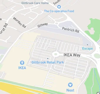 map for Ikea Nottingham