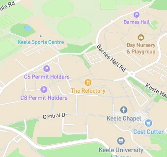 map for University Medical Centre - Keele