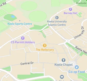 map for KEELE SPORTS CENTRE