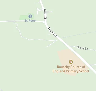 map for Rauceby CE Primary School