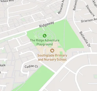 map for Southglade Primary and Nursery School