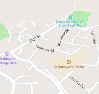 map for Ysgol Sant Dunawd