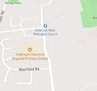 map for Holbrook C Of E Primary School