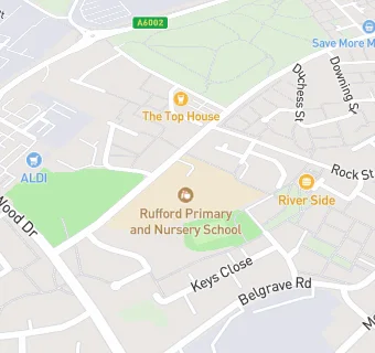 map for Rufford Primary and Nursery School