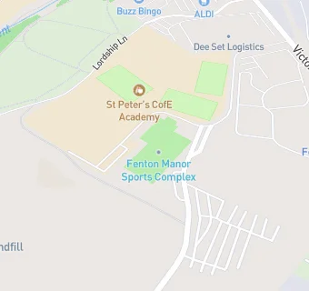 map for St Peters Academy