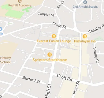 map for Sprinters Premier Steakhouse