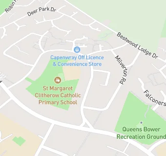 map for St Margaret Clitherow Catholic Primary School