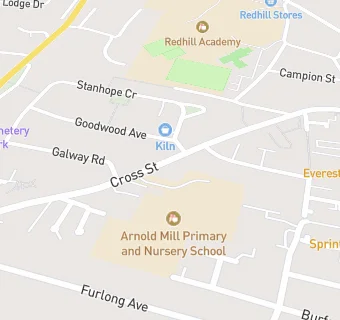 map for Arnold Mill Primary School