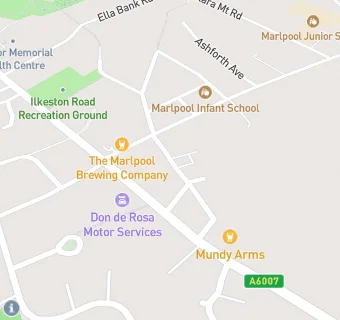 map for Marlpool United Reform Church