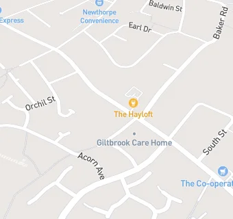 map for Giltbrook Care Homes Ltd