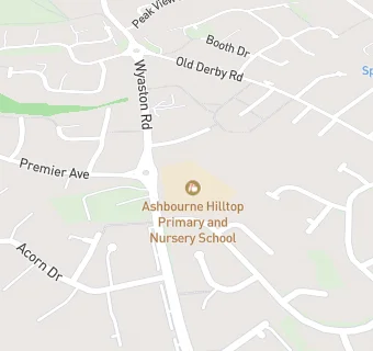 map for Ashbourne Hilltop Primary and Nursery School