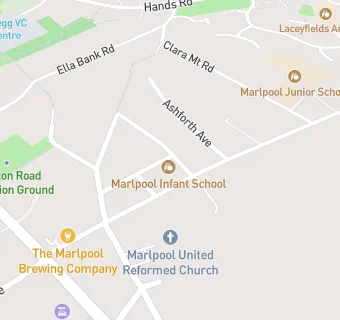 map for Marlpool Infant School