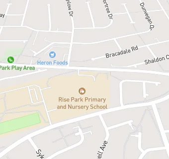 map for Rise Park Primary and Nursery School