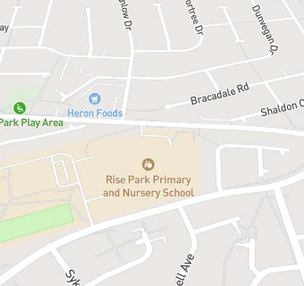 map for Rise Park Junior & Infant School