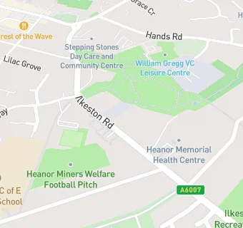 map for Heanor Park Care Home