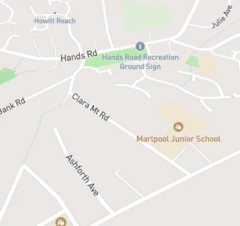 map for Marlpool Junior School