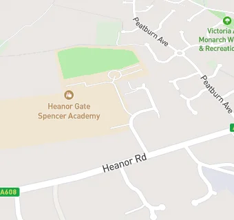 map for Heanor Gate Science College