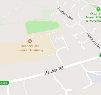 map for Heanor Gate Science College