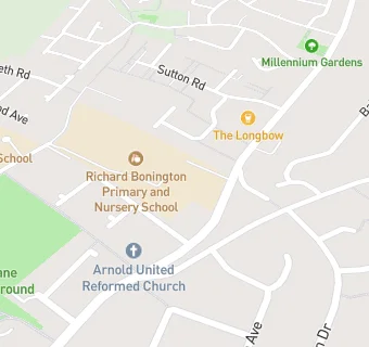 map for Richard Bonington Primary and Nursery School