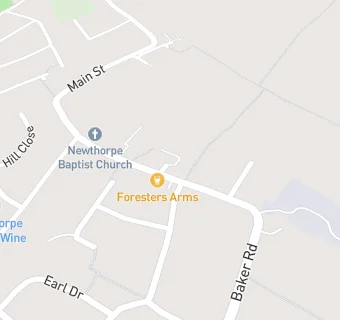 map for Newthorpe Baptist Church