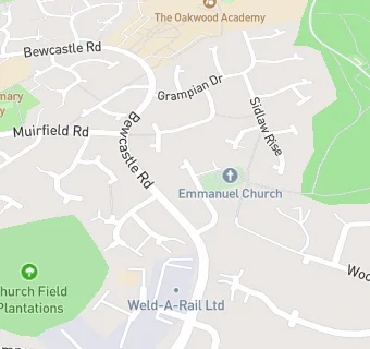 map for Emmanuel Church & Church Hall