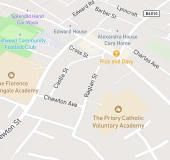 map for The Priory Catholic Voluntary Academy