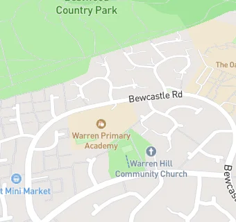 map for Warren Primary Academy