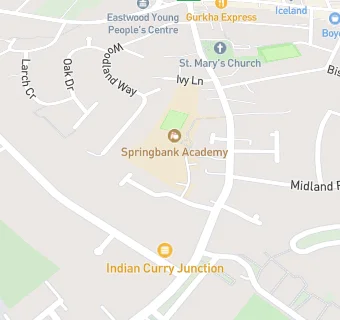 map for Springbank Primary School